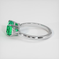 2.55 Ct. Emerald Ring, 18K White Gold 4