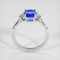 2.06 Ct. Blue Sapphire Ring, 18K White Gold 3
