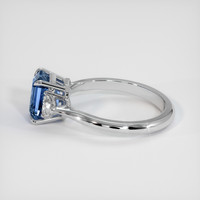 2.32 Ct. Bi Color Sapphire Ring, 18K White Gold 4