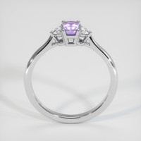 0.73 Ct. Sapphire Ring, 18K White Gold 3