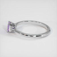 0.73 Ct. Sapphire Ring, 18K White Gold 4
