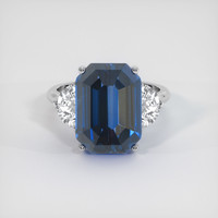 15.09 Ct. Sapphire Ring, 18K White Gold 1