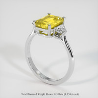 2.53 Ct. Sapphire Ring, 18K White Gold 2