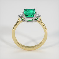 1.86 Ct. Emerald Ring, 18K White & Yellow 3
