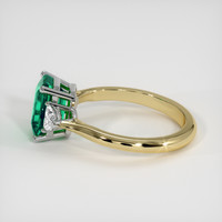 1.86 Ct. Emerald Ring, 18K White & Yellow 4