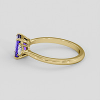 1.56 Ct. Violet Tanzanite Ring, 10K Yellow Gold 4
