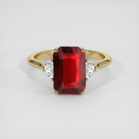 4.02 Ct. Ruby Ring, 14K Yellow Gold 1