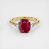 2.31 Ct. Ruby Ring, 14K Yellow Gold 1