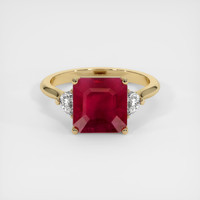 4.21 Ct. Ruby Ring, 14K Yellow Gold 1