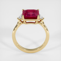 4.21 Ct. Ruby Ring, 14K Yellow Gold 3