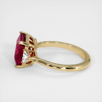 4.21 Ct. Ruby Ring, 14K Yellow Gold 4