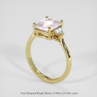 3.02 Ct. Pink Sapphire Ring, 14K Yellow Gold 2