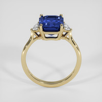 4.02 Ct. Blue Sapphire Ring, 14K Yellow Gold 3