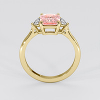 1.68 Ct. Padparadscha Sapphire Ring, 14K Yellow Gold 3