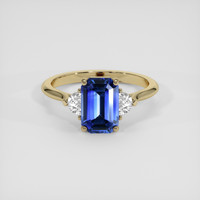 2.27 Ct. Blue Sapphire Ring, 14K Yellow Gold 1