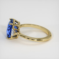 4.03 Ct. Blue Sapphire Ring, 14K Yellow Gold 4