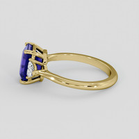 2.42 Ct. Blue Sapphire Ring, 14K Yellow Gold 4