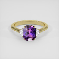 2.24 Ct. Pinkish Purple Sapphire Ring, 14K Yellow Gold 1