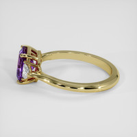 2.24 Ct. Pinkish Purple Sapphire Ring, 14K Yellow Gold 4