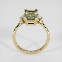2.59 Ct. Yellowish Green Sapphire Ring, 14K Yellow Gold 3