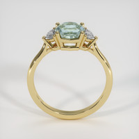 1.58 Ct. Bluish Green Sapphire Ring, 14K Yellow Gold 3