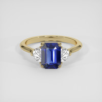 1.40 Ct. Blue Sapphire Ring, 14K Yellow Gold 1