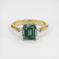 2.12 Ct. Sapphire Ring, 14K Yellow Gold 1