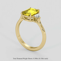 2.53 Ct. Yellow Sapphire Ring, 14K Yellow Gold 2