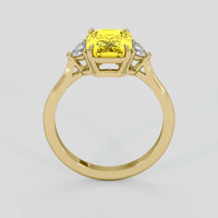 2.53 Ct. Yellow Sapphire Ring, 14K Yellow Gold 3