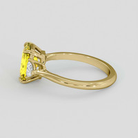 2.53 Ct. Yellow Sapphire Ring, 14K Yellow Gold 4