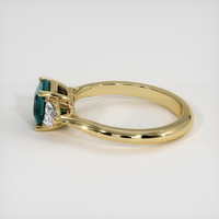 1.78 Ct. Bluish Green Sapphire Ring, 14K Yellow Gold 4