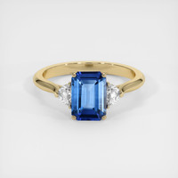 1.08 Ct. Sapphire Ring, 18K Yellow Gold 1