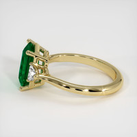 2.57 Ct. Emerald Ring, 18K Yellow Gold 4
