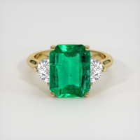 2.29 Ct. Emerald Ring, 18K Yellow Gold 1