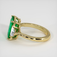 2.29 Ct. Emerald Ring, 18K Yellow Gold 4