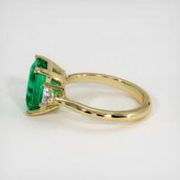 3.06 Ct. Emerald Ring, 18K Yellow Gold 4