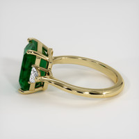 4.17 Ct. Emerald Ring, 18K Yellow Gold 4