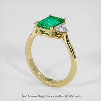 1.55 Ct. Emerald Ring, 18K Yellow Gold 2