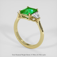1.98 Ct. Emerald Ring, 18K Yellow Gold 2