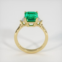 2.52 Ct. Emerald Ring, 18K Yellow Gold 3