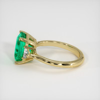 2.52 Ct. Emerald Ring, 18K Yellow Gold 4