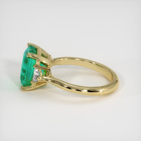 2.96 Ct. Emerald Ring, 18K Yellow Gold 4