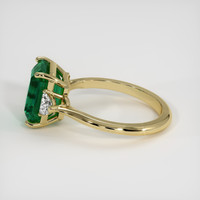 3.32 Ct. Emerald Ring, 18K Yellow Gold 4