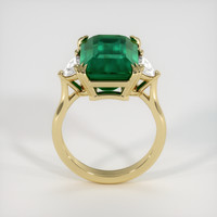 7.99 Ct. Emerald Ring, 18K Yellow Gold 3