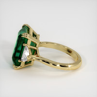 7.99 Ct. Emerald Ring, 18K Yellow Gold 4