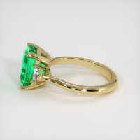 3.11 Ct. Emerald Ring, 18K Yellow Gold 4