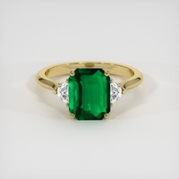 2.35 Ct. Emerald Ring, 18K Yellow Gold 1