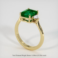 2.35 Ct. Emerald Ring, 18K Yellow Gold 2
