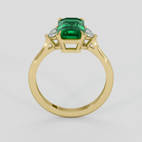 1.95 Ct. Emerald Ring, 18K Yellow Gold 3