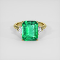 2.85 Ct. Emerald Ring, 18K Yellow Gold 1